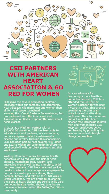 CSII Goes Red for Women - AHA